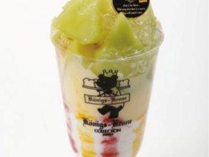 『ケーニヒスクローネ』の「贅沢メロンのパフェ」702円