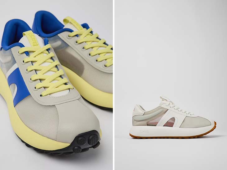 左:「PELOTAS ATHENS」YEL(ユニセックス)、右:WHT(メンズのみ)ともに2万4200円