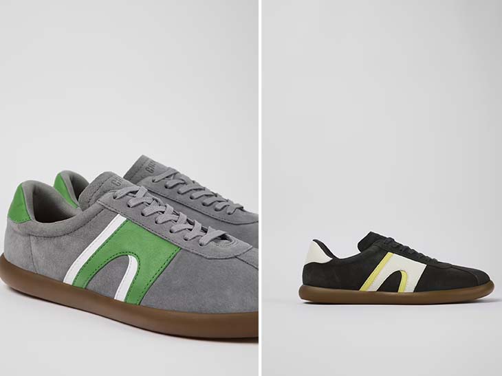 左:「PELOTAS SOLLER」GRY(ユニセックス)、右:BLK(メンズのみ)ともに2万3100円
