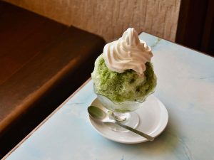 ちょっとさっぱりと味わいたくて、抹茶かき氷を