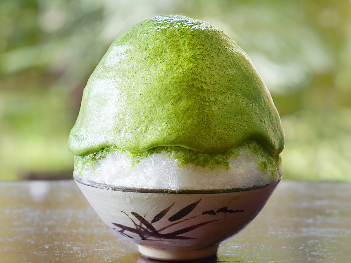 京都『茶三楽』の「抹茶エスプーマかき氷」1540円／販売期間：7月31日～8月12日