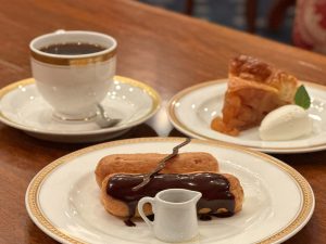 コーヒーの香りが漂います