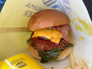 「シマウマバーガー」1200円