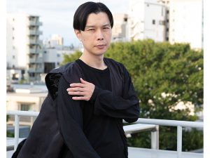 新潮社の屋上にて