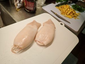 開封した「塩いか」