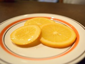 シロップ漬けのオレンジ