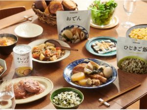 ご飯、おかず、パンなどラインナップが豊富です