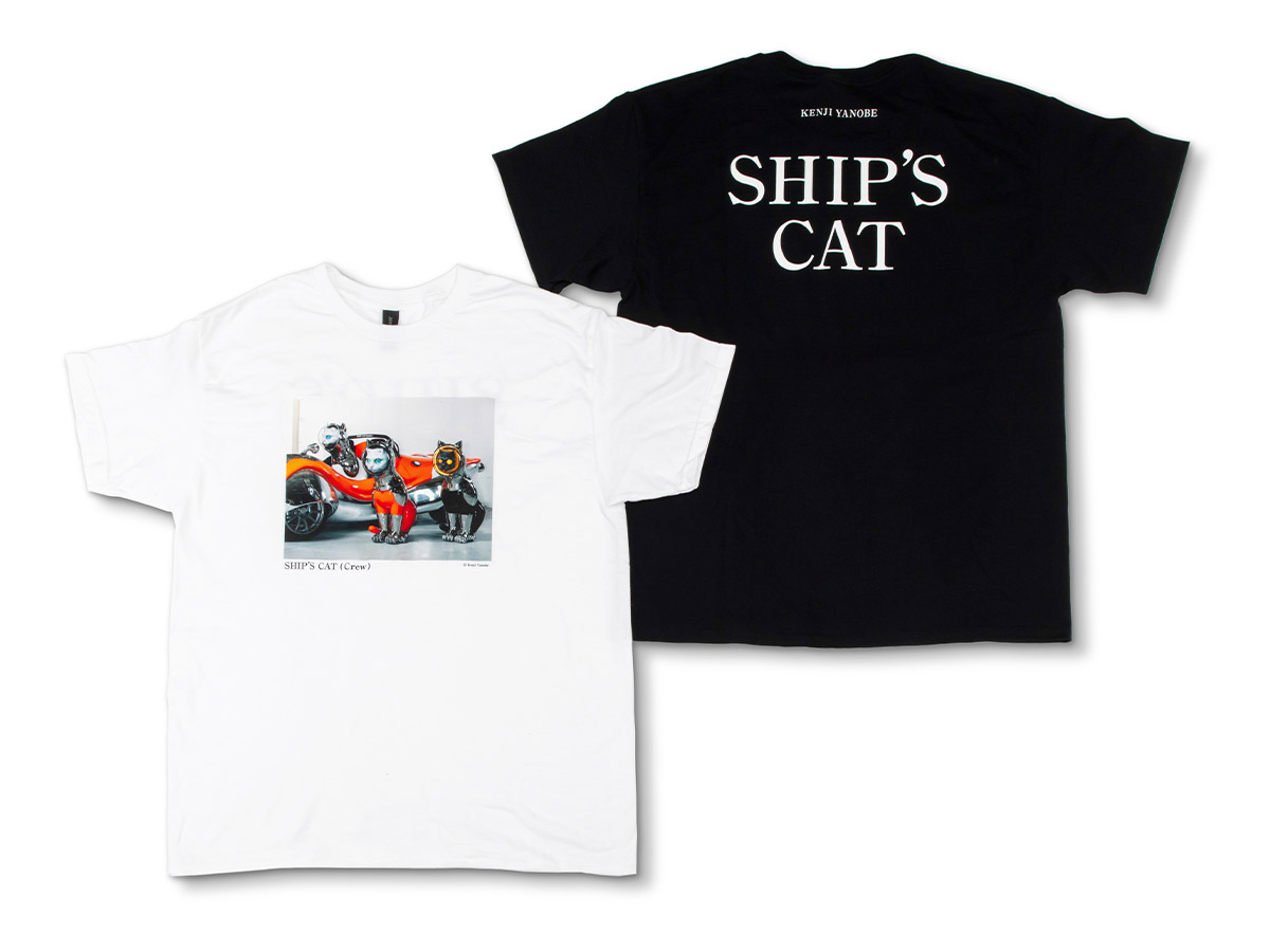 CAP）SHIP’S CAT （Crew）／Tシャツ白・黒 5500 円（税込）［食楽web