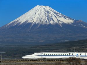 富士山と新幹線