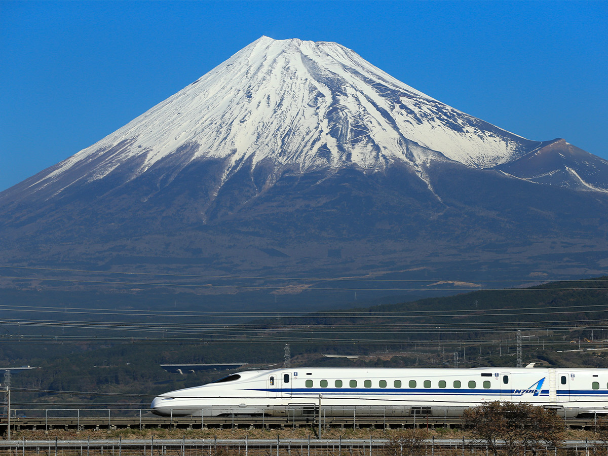 富士山と新幹線