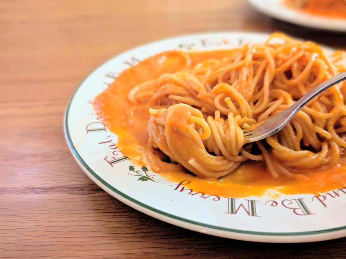 パスタにもしっかり絡まる絶妙なペースト具合