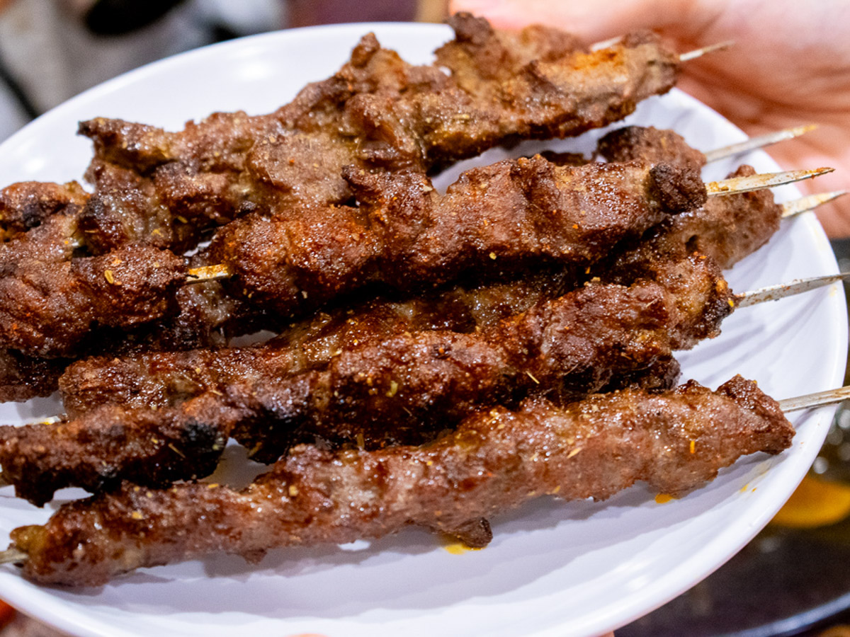 「ラム肉大串(2本から)」1本280円