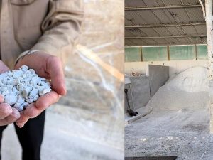 同じ国の同じ場所の土でも、季節によって絶妙に質感が変わるので、その都度、職人により配合の微調整が行われています