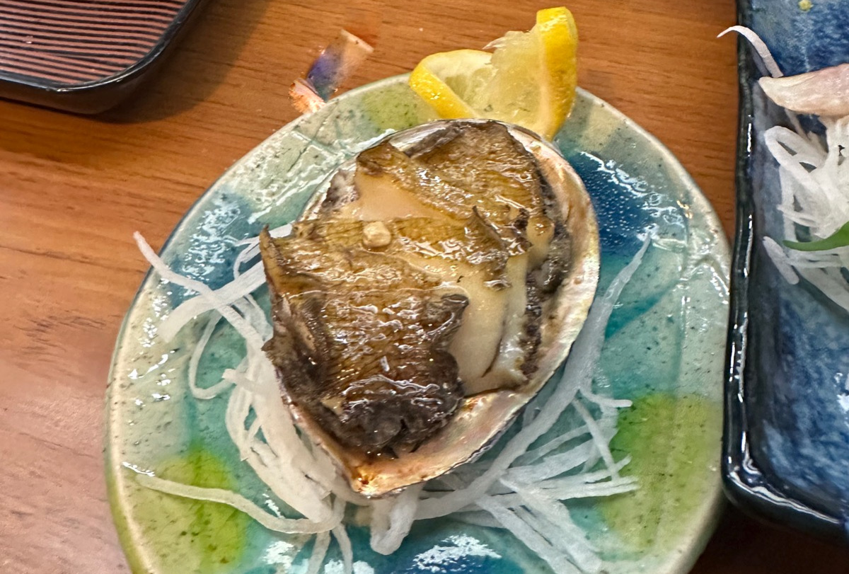 焼きアワビ