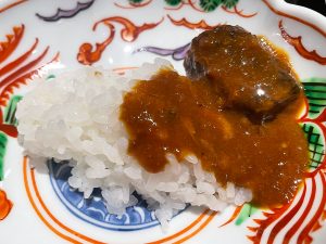コースメニュー外で提供してくれたカレー