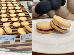 「いちごのジャムサンドクッキー」453円、「いちごとミルクのジャムサンドクッキー」496円