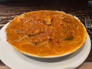 『IVO Home's PASTA　新宿店』の「絶望のスパゲティ」1350円