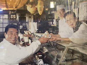 道場さんと創業者の大女将、そして先代のご主人