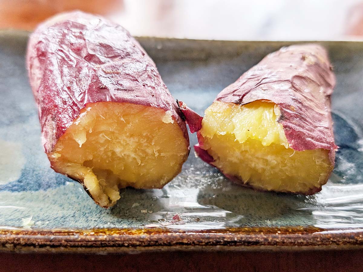 浸水したさつまいもは中心部までしっとり ［食楽web］