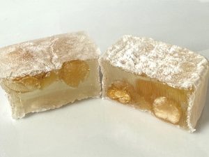 黄土：温泉郷のまちの灯り・・・栗風味ひよこ豆　