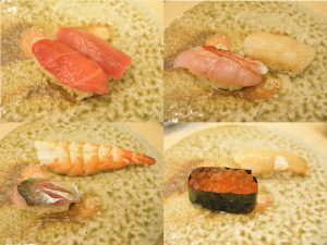 ランチの「握り」　赤酢のシャリと地の魚、江戸前の技術で旨みを引き出す