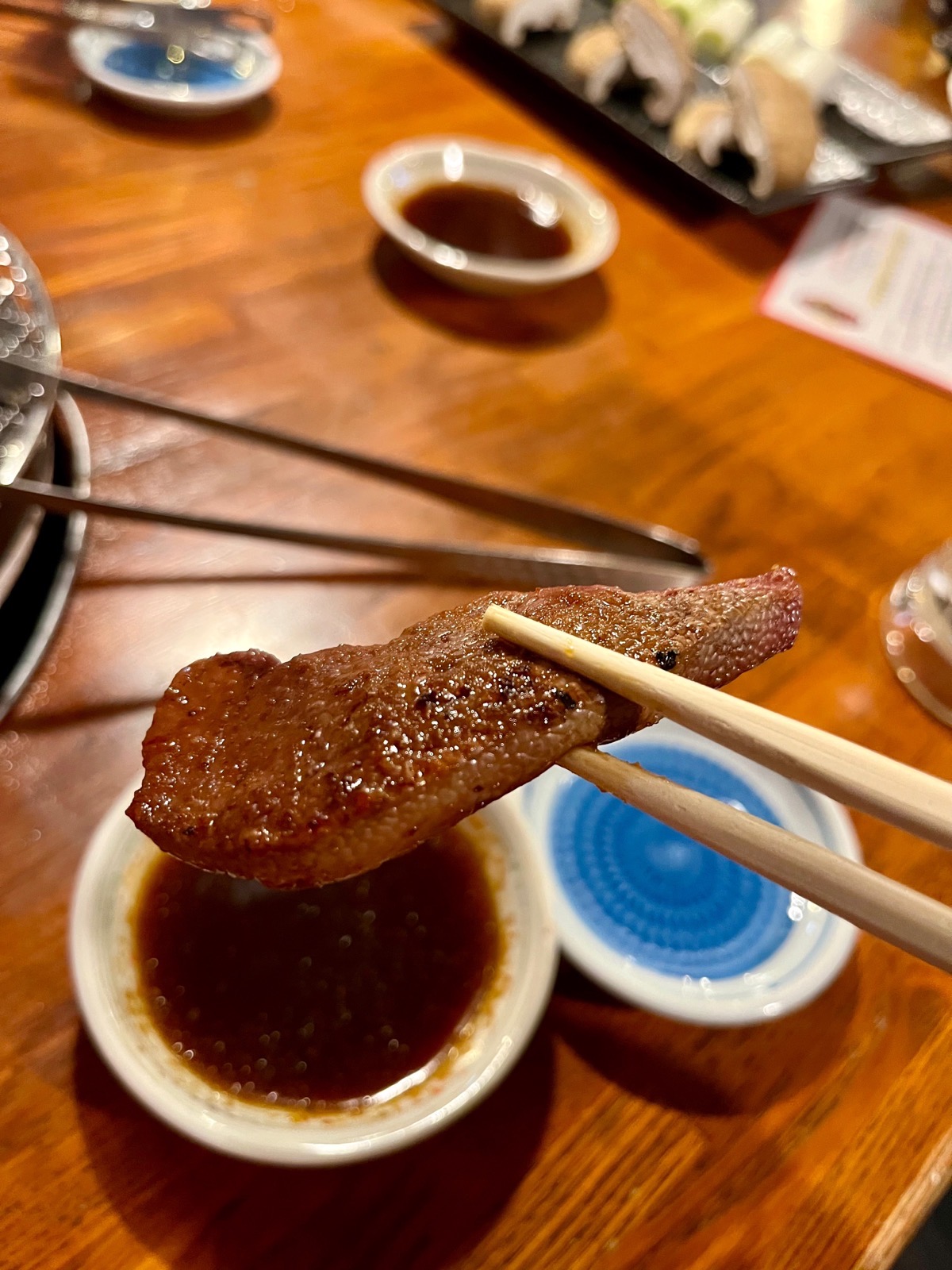 豚レバー。タレを絡めてビールにもご飯にもベストマッチング