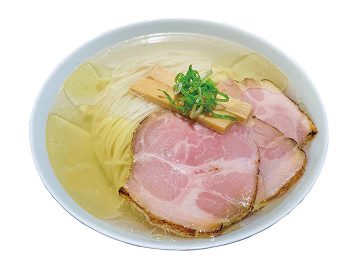 『寿製麺 よしかわ』の「名古屋コーチンの極上炙り肉中華そば塩」
