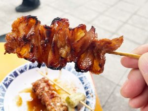あっさりとしたタレが『大将』の特徴。素材そのものの味わいを存分に楽しめます