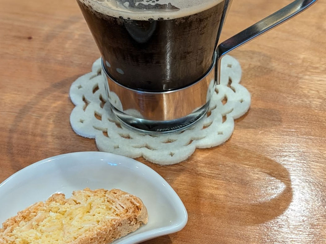 食後のカフェも最高