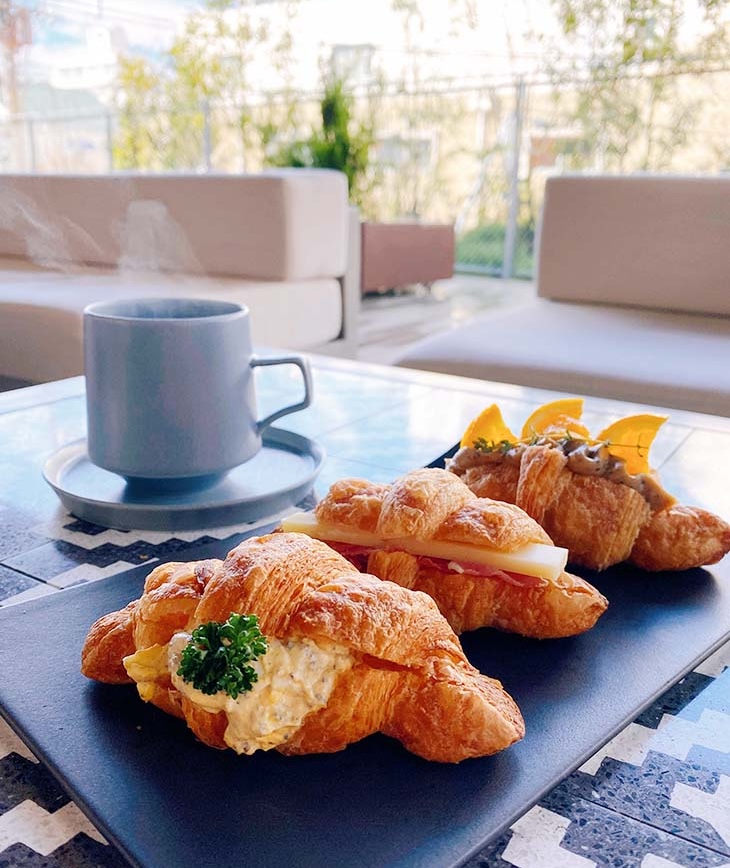 「Sloder croissant sandwiches」1480円