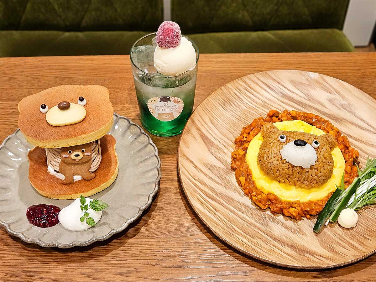 思わずキャーッと歓声を上げたくなる「くまサンド」と「くまライス」