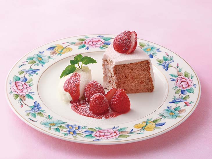 サバティーニの「苺のシフォンケーキ」1300円(税込)