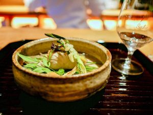 あいなめと春野菜の蒸し物