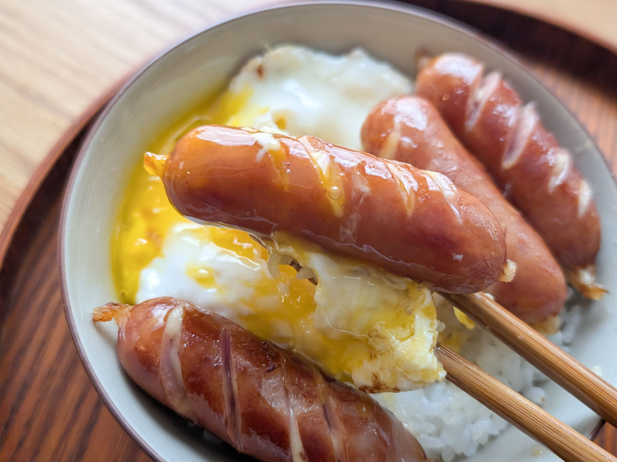 目玉焼きを絡めてギルティ度アップ