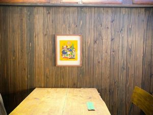 蔵特有の高い天井と土壁に囲まれ、なんとも落ち着きました。