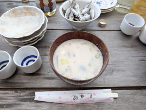 久仁子さんのお母様手作りの酒粕汁