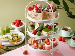 東京ドームホテル「ストロベリー＆抹茶アフタヌーンティー」6300円（税・サ料込）