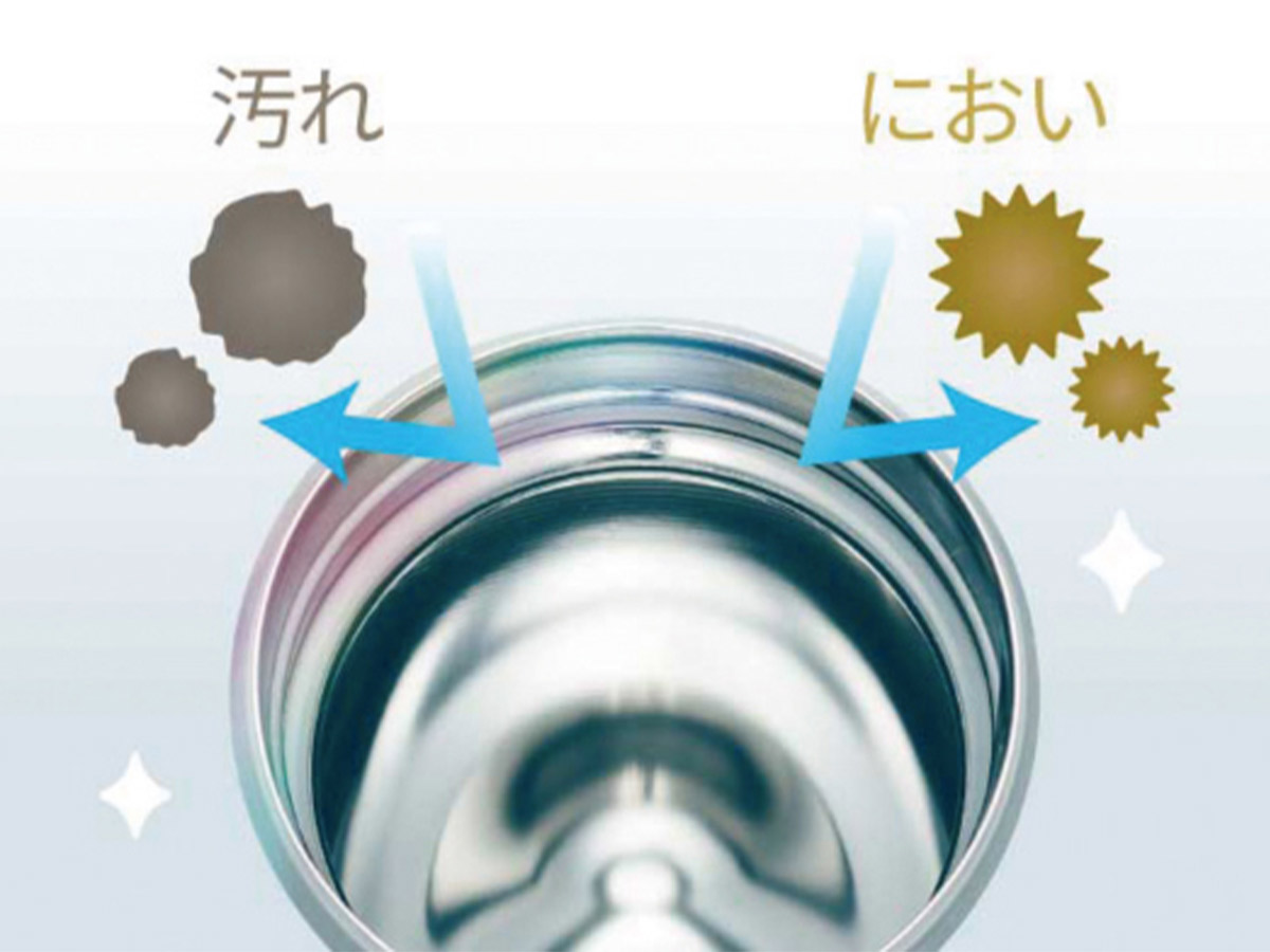 スーパークリーンPlus加工により、汚れ・においがつきにくく、サビにも強い[食楽web]