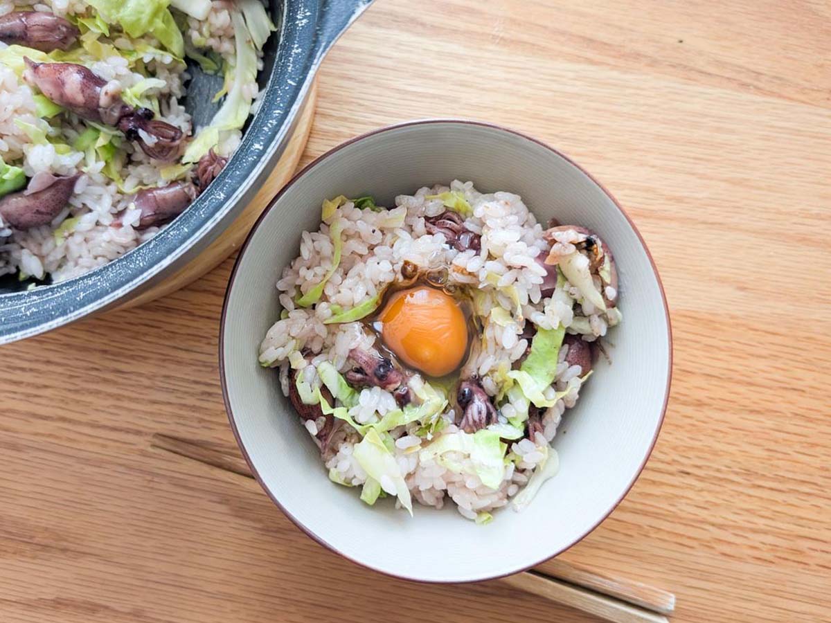 キャプ）味付けはバターと醤油がおすすめ。お好みで卵黄も乗せて [食楽web]
