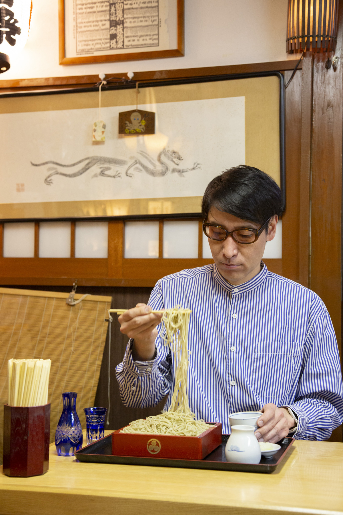 極細の蕎麦は喉越し良好