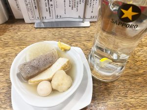 おでん（450円）、酎ハイ（370円）