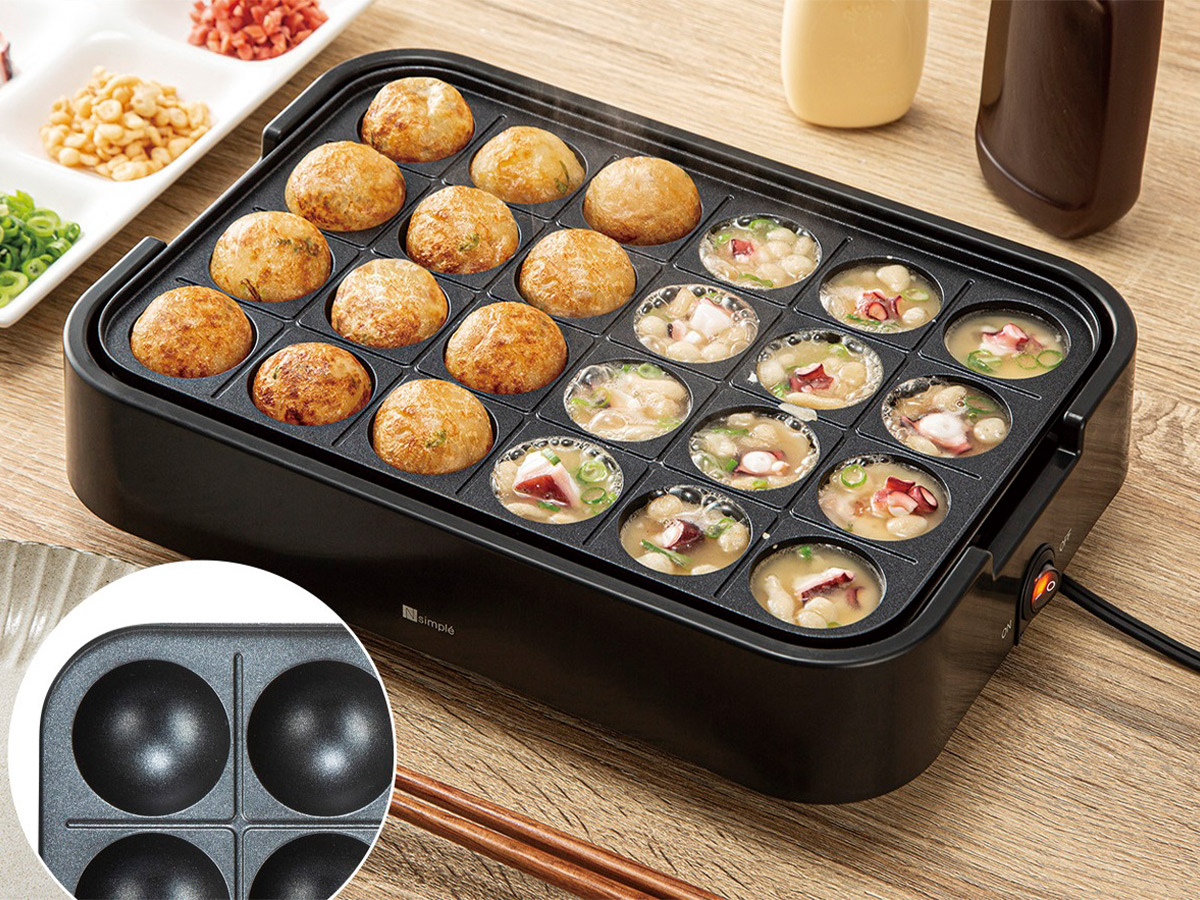 「ミニフラット&たこ焼き器Tatte!」2990円(税込)