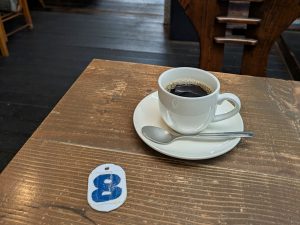 食後に頼んだコーヒー（プラス200円）は、ほどよい酸味と苦味で後味すっきり