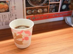 食後のコーヒー（別料金。セルフサービス）まで堪能しました