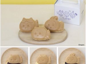 【Aセット（3個）】1,050円（税込） ちいかわ（小倉あん） ハチワレ（クリーム） うさぎ（チョコレート）