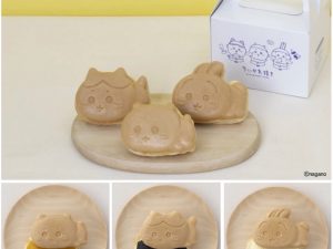 【Bセット（3個）】1,050円（税込） ちいかわ（いもあん） ハチワレ（ごまあん） うさぎ（チーズ）