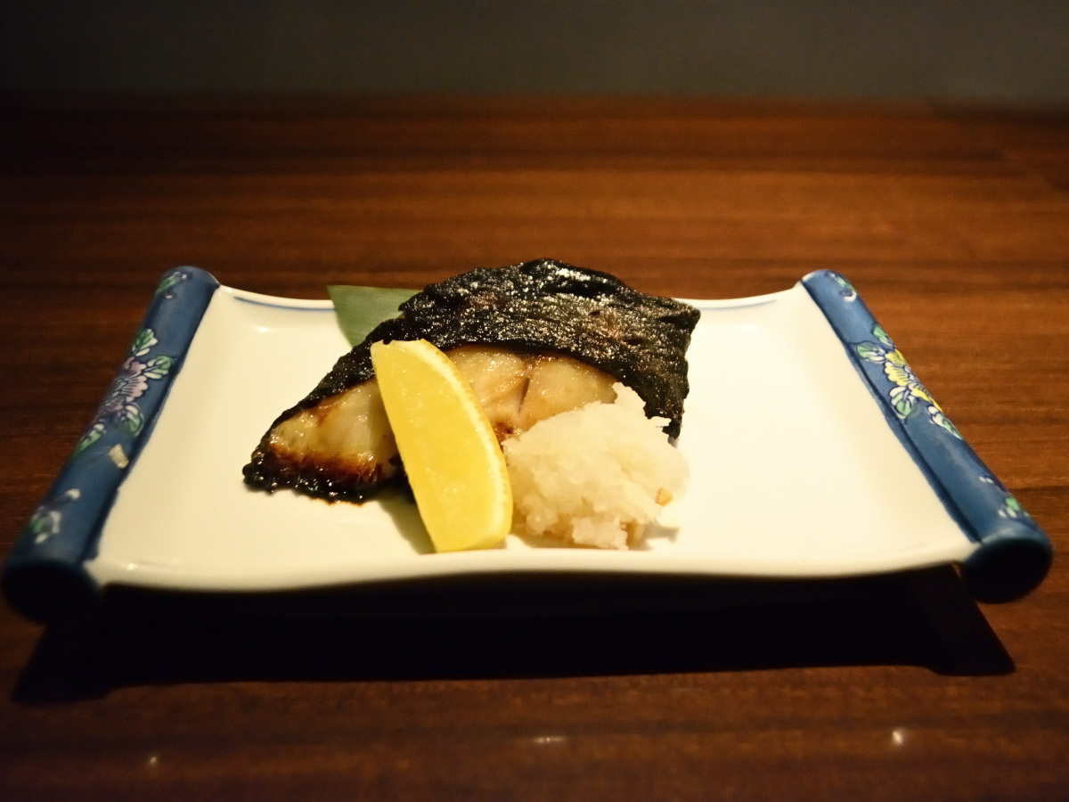 「銀鱈の柚庵焼」1380円