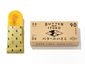 『グッドニューストーキョー』の「バターのいとこ ミルク」1箱3枚入り 972円（税込）