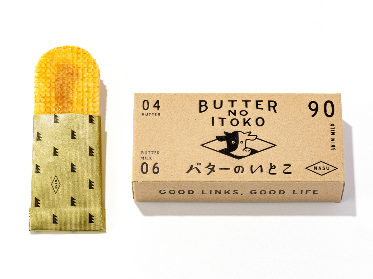 『グッドニューストーキョー』の「バターのいとこ ミルク」1箱3枚入り 972円(税込)