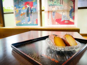 大きな焼き芋に大満足！